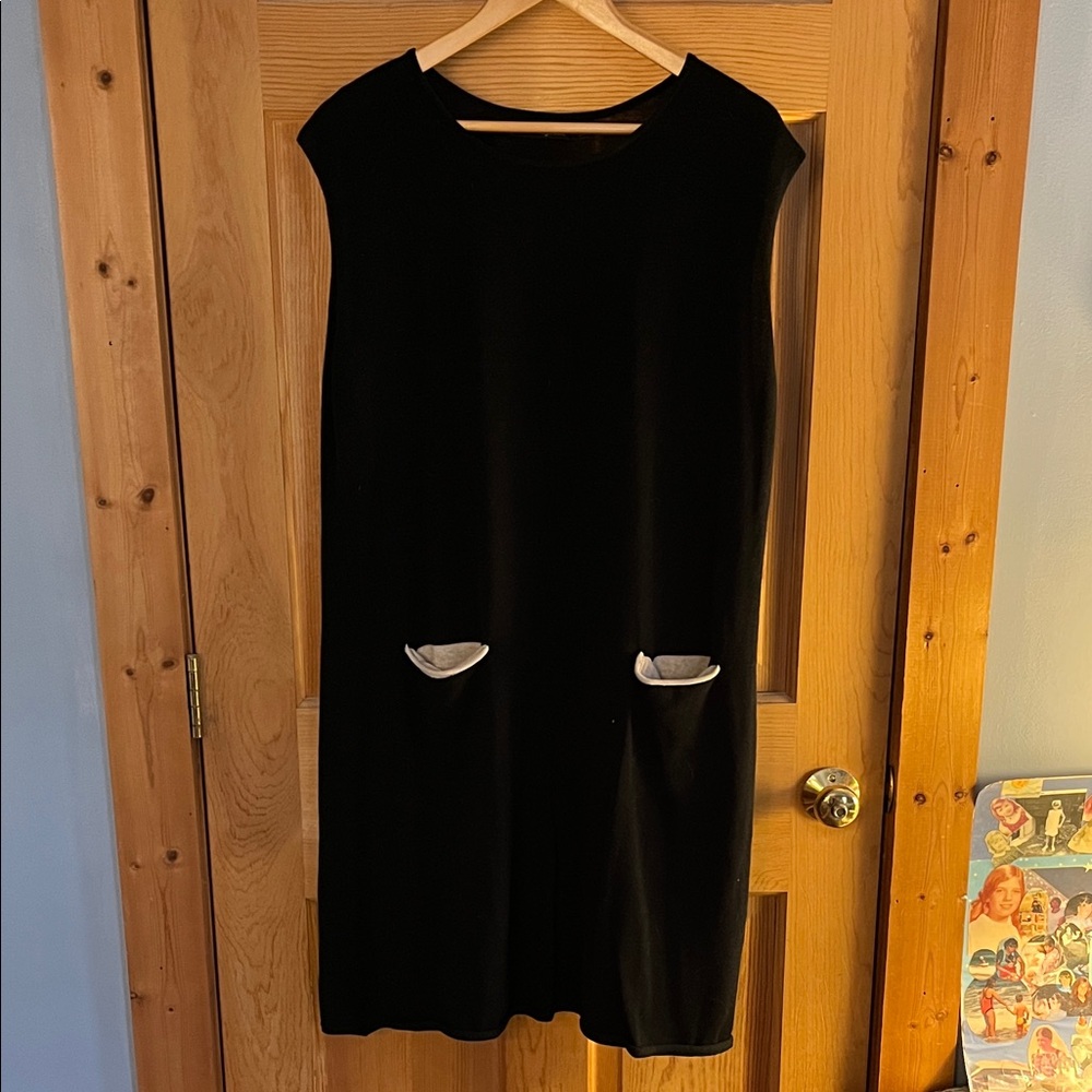 Elegant Black Dress with Silver Accents